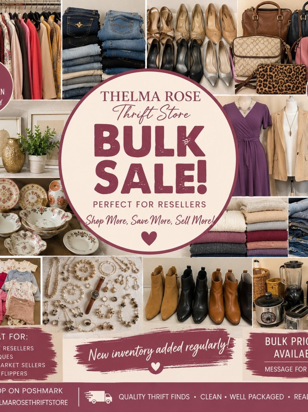 Bulk Sale - Home Accents Assortment in Mauve/Pink